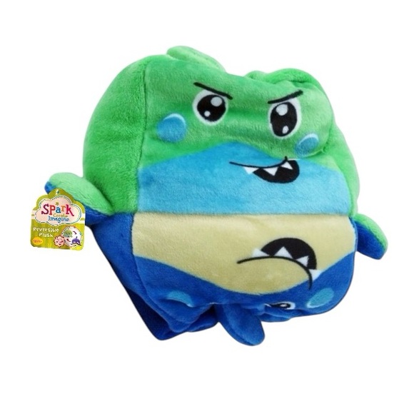 Spark Create Imagine Shark Reversible Plush - Picture 3 of 14